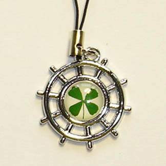 lucky clover mobile phone strap ACA109