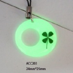 luminous lucky clover  moblile phone strap ACC203