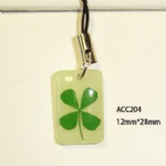 luminous lucky clover  moblile phone strap ACC204