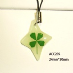 luminous lucky clover  moblile phone strap ACC205