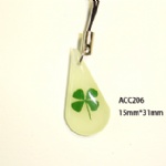 luminous lucky clover  moblile phone strap ACC206