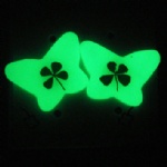 luminous lucky clover ear studs  AJC604