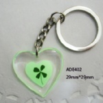 luminous lucky clover  key chain ADE402