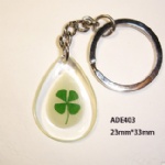 luminous lucky clover  key chain ADE403