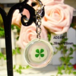 luminous lucky clover  key chain ADE408