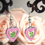Zinc alloy lucky clover earring AEA012