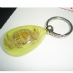 夜光昆虫琥珀钥匙扣3YK08
