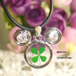 alloy lucky clover necklace AAA122