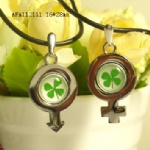 alloy lucky clover lovers necklace AFA112111