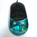 artificial amber  mouse with marine life MS02