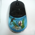 artificial amber  mouse with marine life MS03
