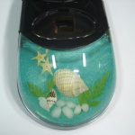 artificial amber  mouse with marine life MS11