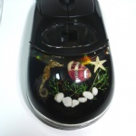 artificial amber  mouse with marine life MS12
