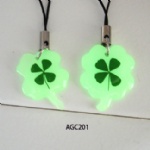luminous lucky clover couple mobile phone strap AGC201234