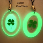 luminous lucky clover couple mobile phone strap AGD401