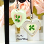 luminous lucky clover couple mobile phone strap AGD402