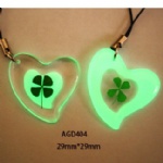 luminous lucky clover couple mobile phone strap AGD404
