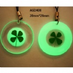 luminous lucky clover couple mobile phone strap AGD408