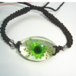 real flower acrylic bracelet SLF01