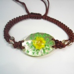 real flower acrylic bracelet SLF04