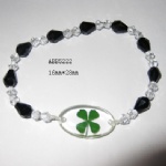 clear lucky clover bracelet ABB5222