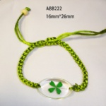 clear lucky clover bracelet ABB222