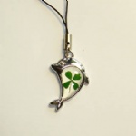 lucky clover mobile phone strap ACA107