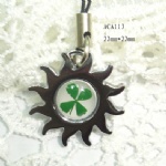 lucky clover mobile phone strap ACA113