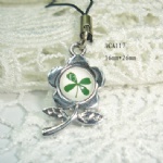 lucky clover mobile phone strap ACA117