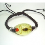 luminous  insect amber  bracelet  YL  love beans scorpion